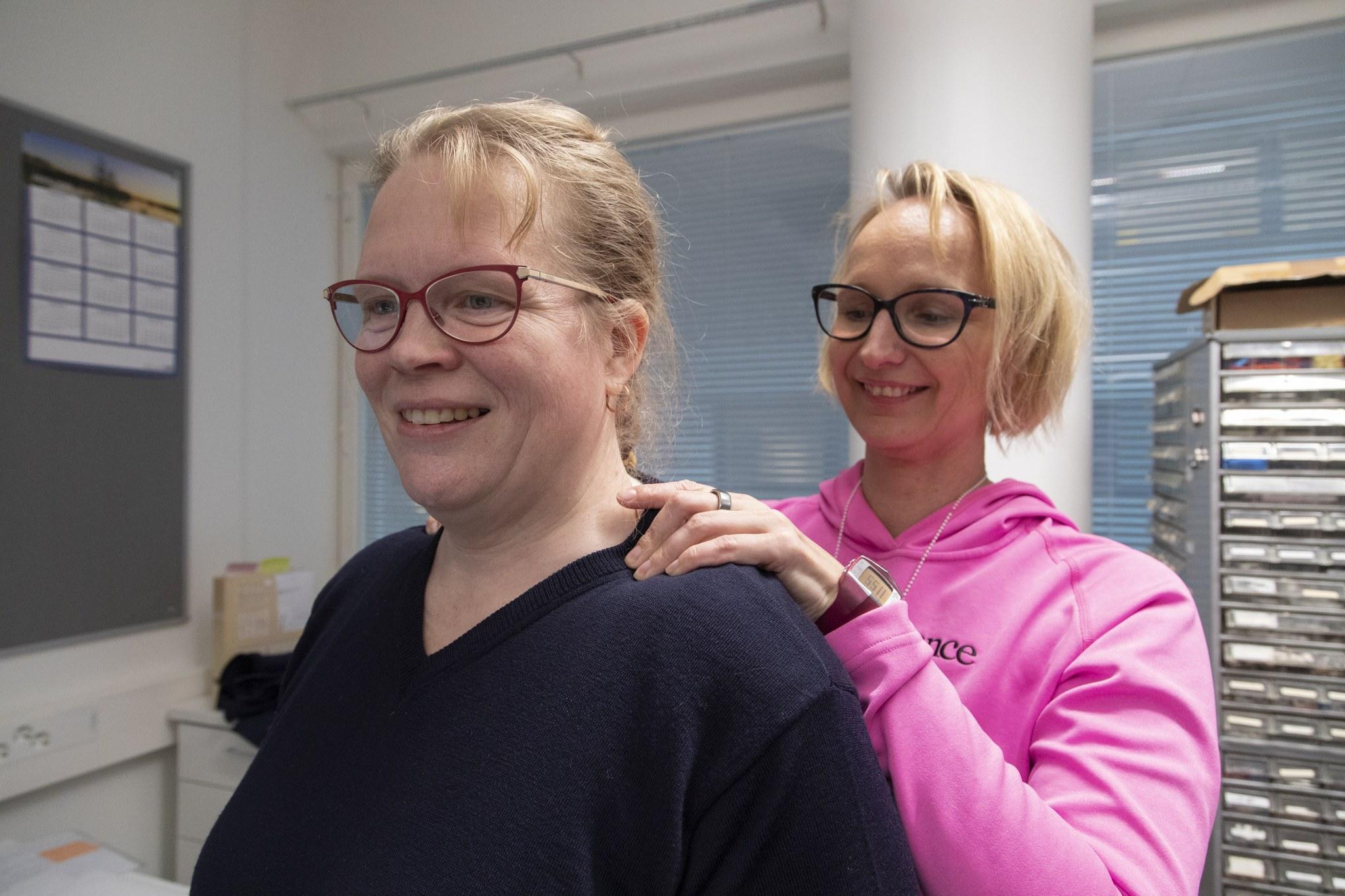 Päivi Oksaoja-Ikonen ja Minna Keskitalo