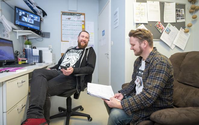 ohjaajat Teemu Lavikkala ja Hans Lundström