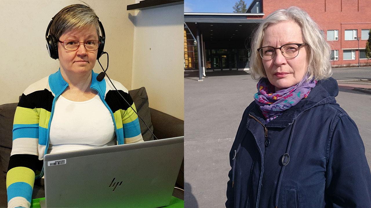 JHL:läiset koulunkäynninohjaajat ovat erilaisissa tilanteissa. Kirsi Formulahti Tampereelta kertoo, että kaikki ohjaajat ovat töissä. Mikkeliläisen Tuula Kähärän palkanmaksu on keskeytetty.