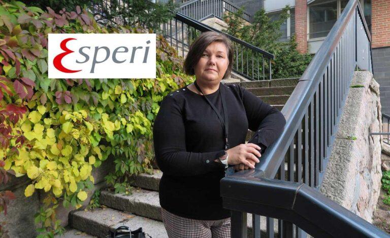 Esperi Caren JHL:läinen pääluottamusmies Miira Reitama