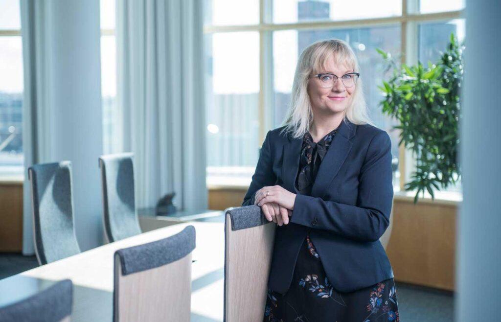 JHL:s ordförande Päivi Niemi-Laine.