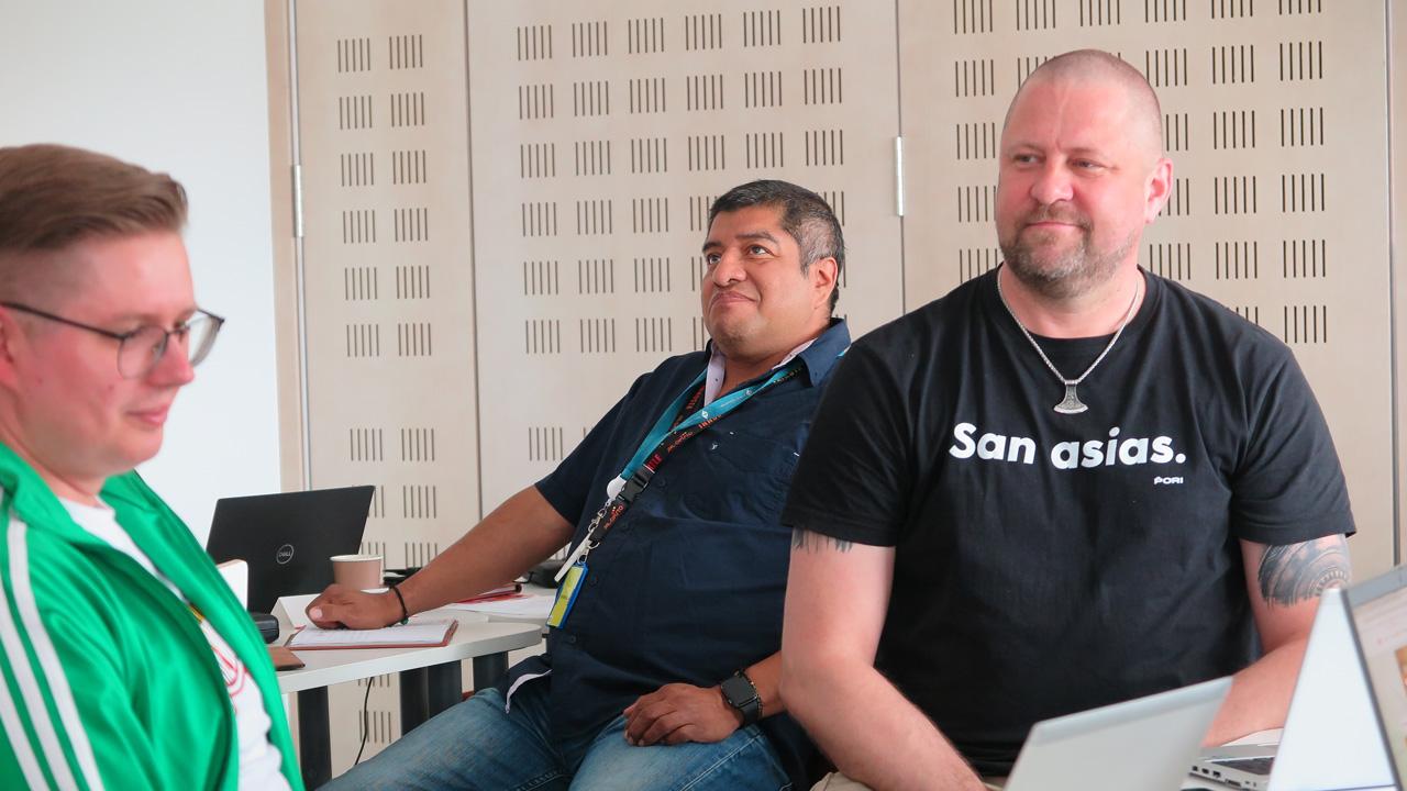 Jussi Viertola, Jorge Calvo Suarez ja Timo Muukkonen