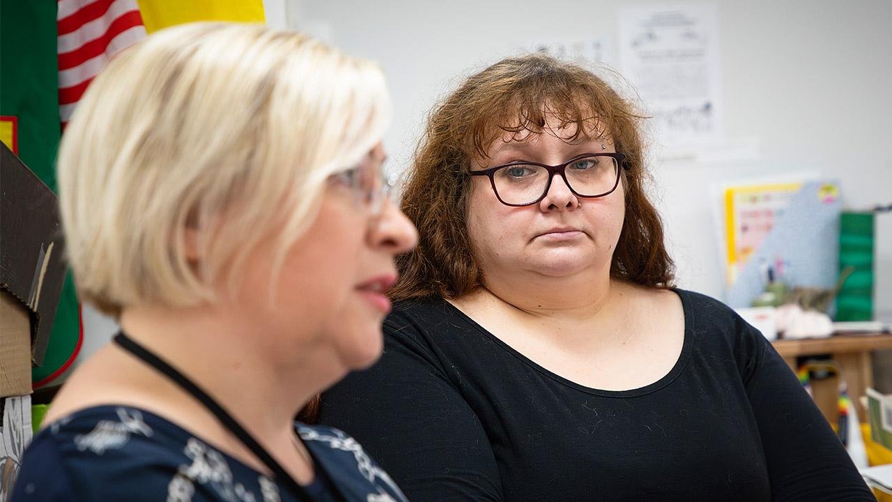 luottamusedustajat Elina Pajunen ja Tuuli Sipilä-Suvanto