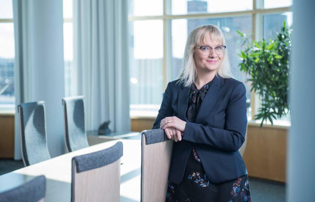 JHL:s ordförande Päivi Niemi-Laine.