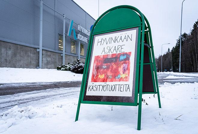 Vielä joulukuussa toimintakeskus Askareen nimi oli Hyvinkään Askare.