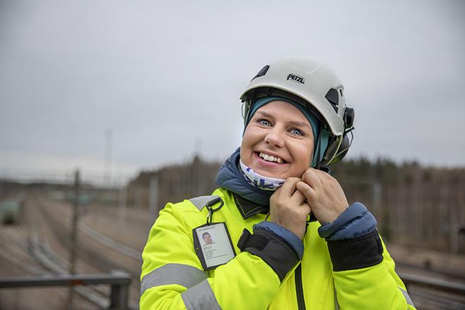  VR Transpointin myyntipäällikkö Heidi Kurki.