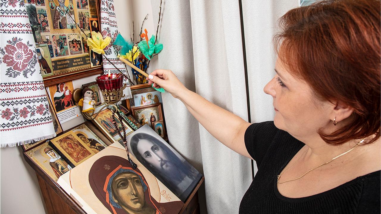 Olga Raassina ja ikonit